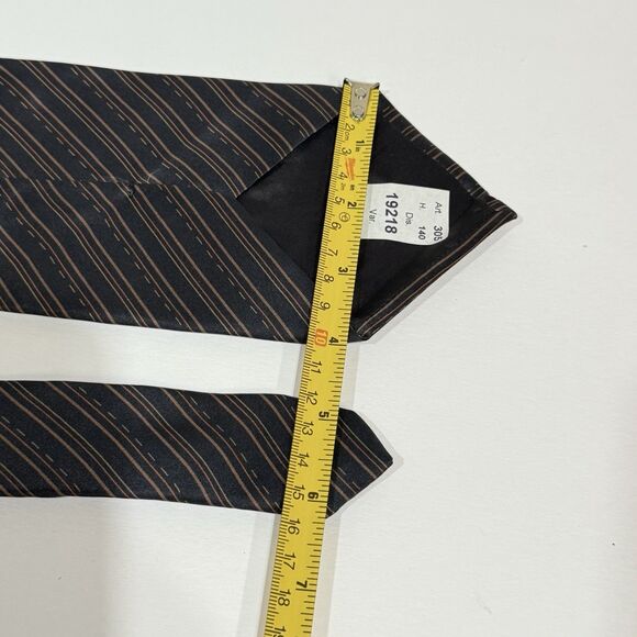 Mens 100% Silk Striped Neck Tie Formal Wear - Picture 9 of 15